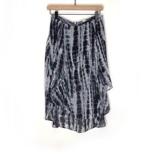 Divided Tie Dye High Lo Skirt size 8